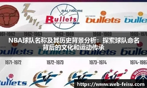 NBA球队名称及其历史背景分析：探索球队命名背后的文化和运动传承